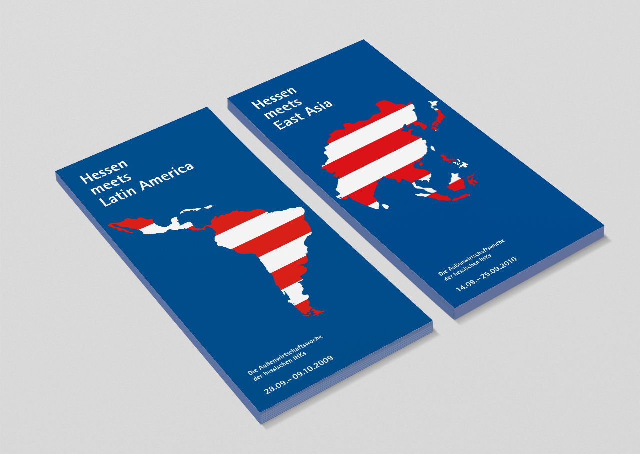 Einladungen für die Außenwirtschaftswochen „Hessen meets Latin America“ und „Hessen meets East Asia“