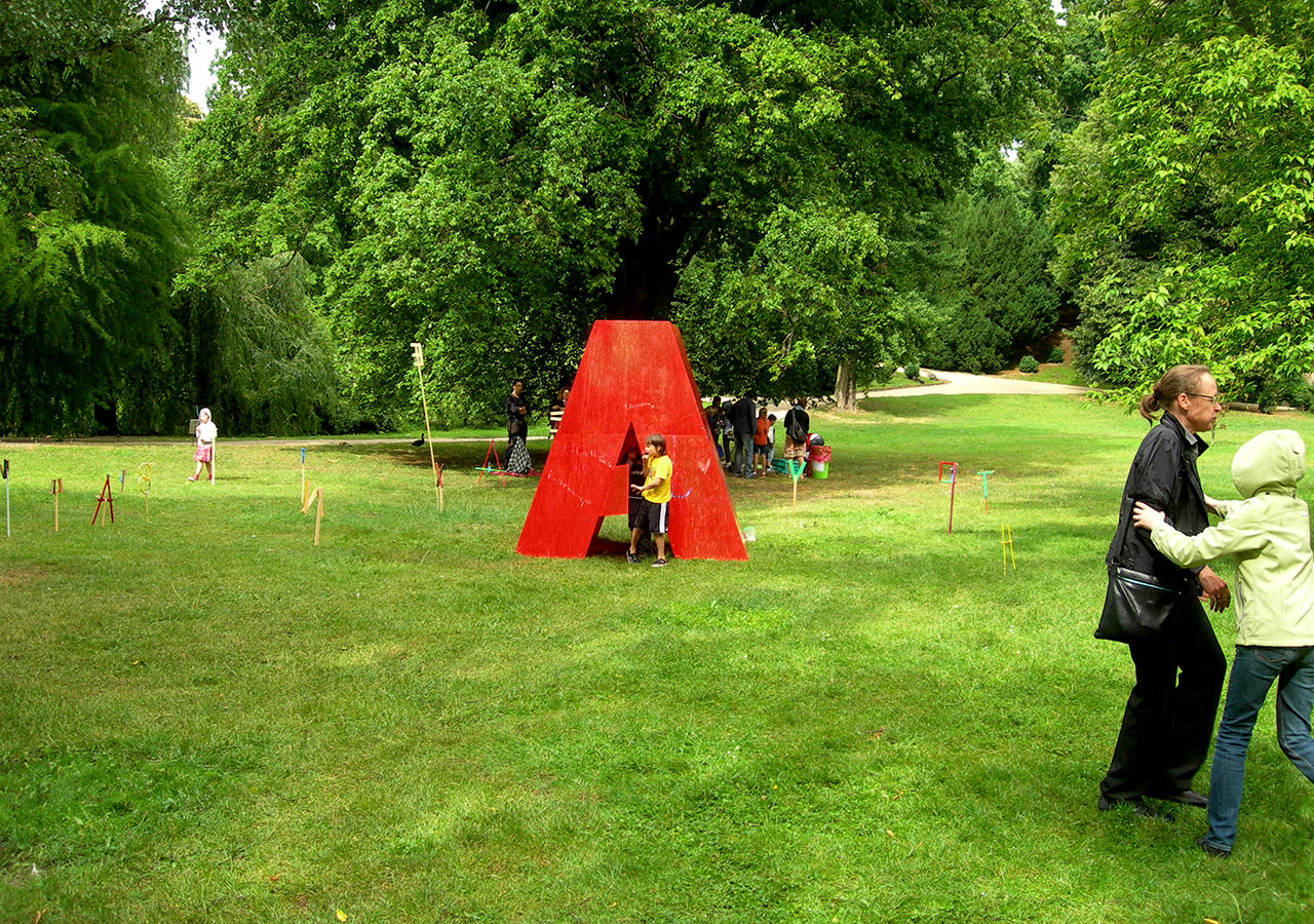 …bis der Regenguss wieder alles sauber wäscht.